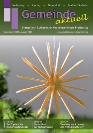 Gemeindebrief Dezember 2018 / Januar 2019