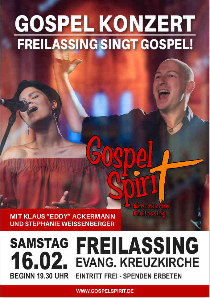 FREILASSING SINGT GOSPEL! Samstag, 16.02.2019, 19.30Uhr