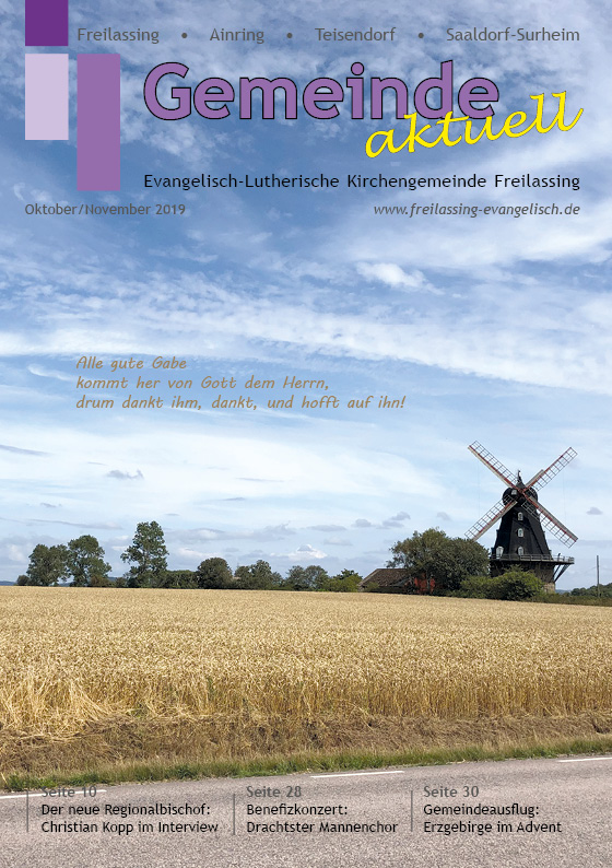 Gemeindebrief Oktober/November 2019