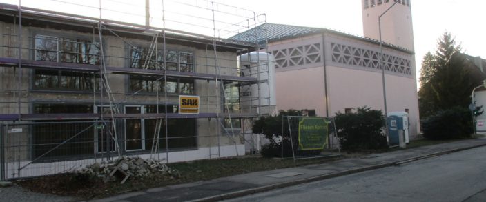 Der Gemeindehaus-Neubau schreitet voran