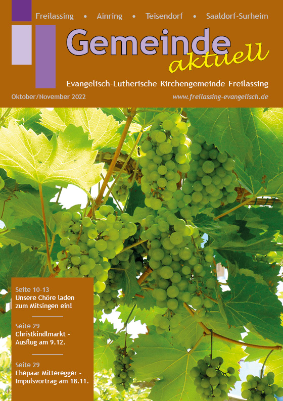 Gemeindebrief Oktober/November 2022